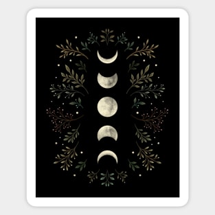 Moonlit Garden - Olive Green Sticker